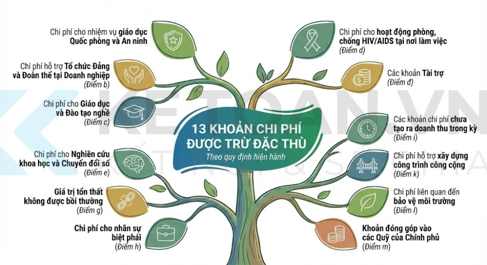 13 khoản chi phí được trừ khi quyết toán thuế TNDN