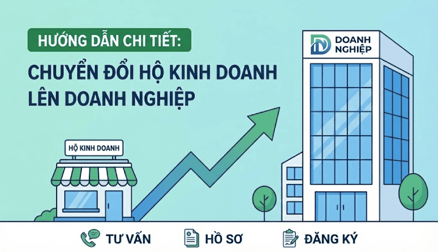 cách chuyển đổi từ hộ kinh doanh lên doanh nghiệp