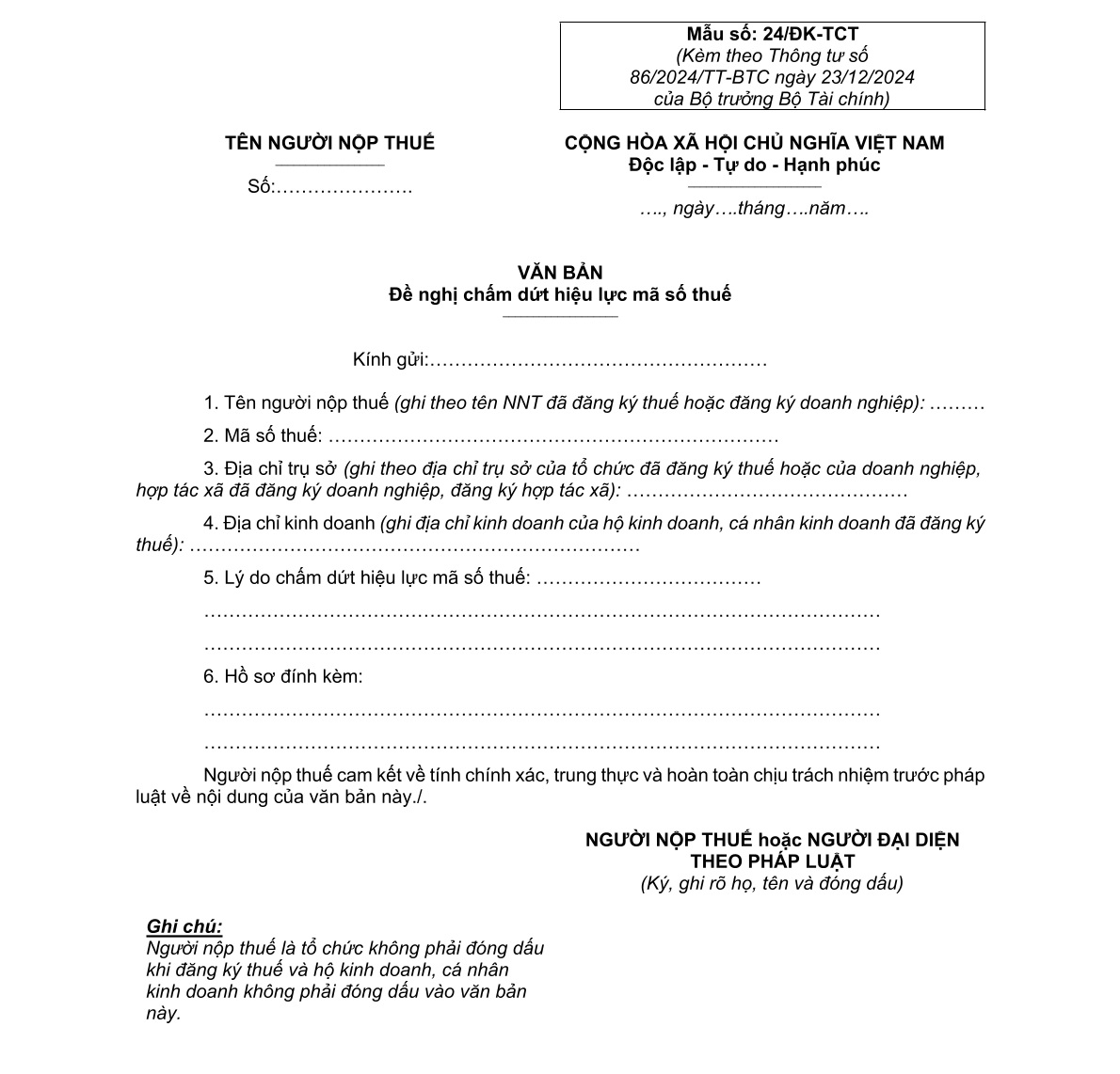 đóng mã số thuế Hộ kinh doanh