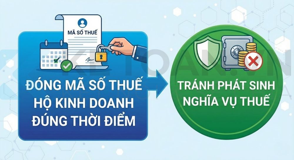 thủ tục đóng mã số thuế hộ kinh doanh online