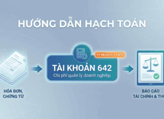 Hạch toán Tài khoản 642 (Chi phí quản lý doanh nghiệp) theo thông tư 99/2025/TT-BTC hạch toán TK 642 theo thông tư 99