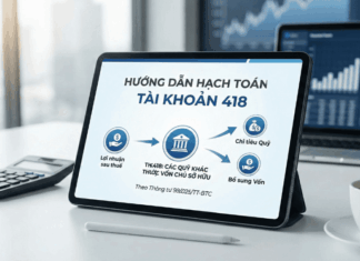 Hạch toán Tài khoản 418 – Các quỹ khác thuộc vốn chủ sở hữu theo thông tư 99/2025/TT-BTC hạch toán tài khoản 418 theo thông tư 99