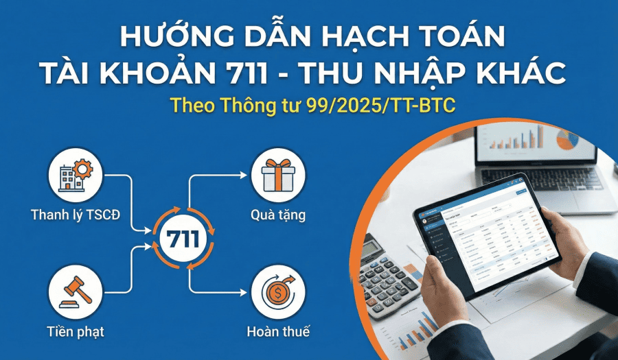 hạch toán tài khoản 711 hạch toán tài khoản 711