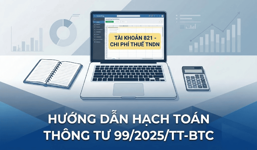 hạch toán tài khoản 821 theo thông tư 99