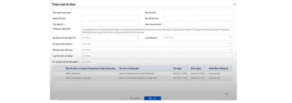 hóa đơn điện tử hộ kinh doanh