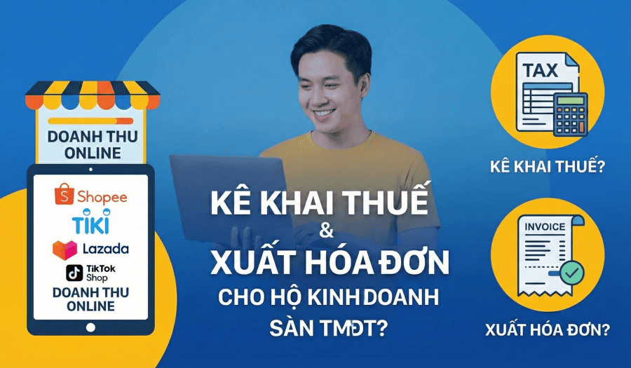 kinh doanh trên sàn TMĐT có cần kê khai, xuất hóa đơn không kinh doanh trên sàn TMĐT có cần kê khai, xuất hóa đơn không
