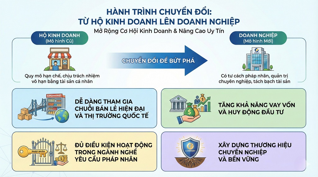 hộ kinh doanh chuyển lên doanh nghiệp
