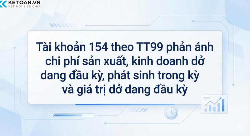 tài khoản 154 theo thông tư 99