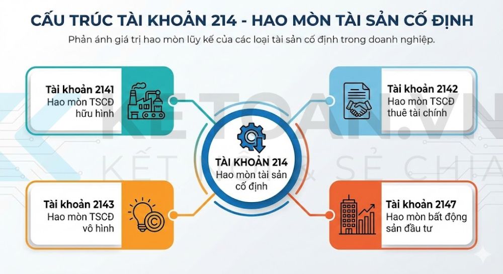 tài khoản 214 theo thông tư 99