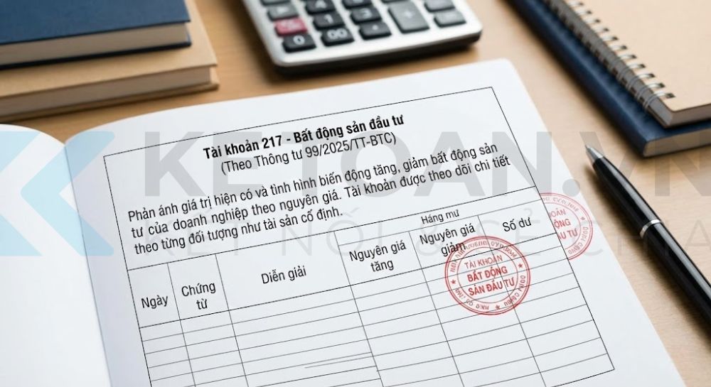 tài khoản 217 theo thông tư 99