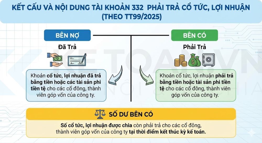 tài khoản 332 theo thông tư 99