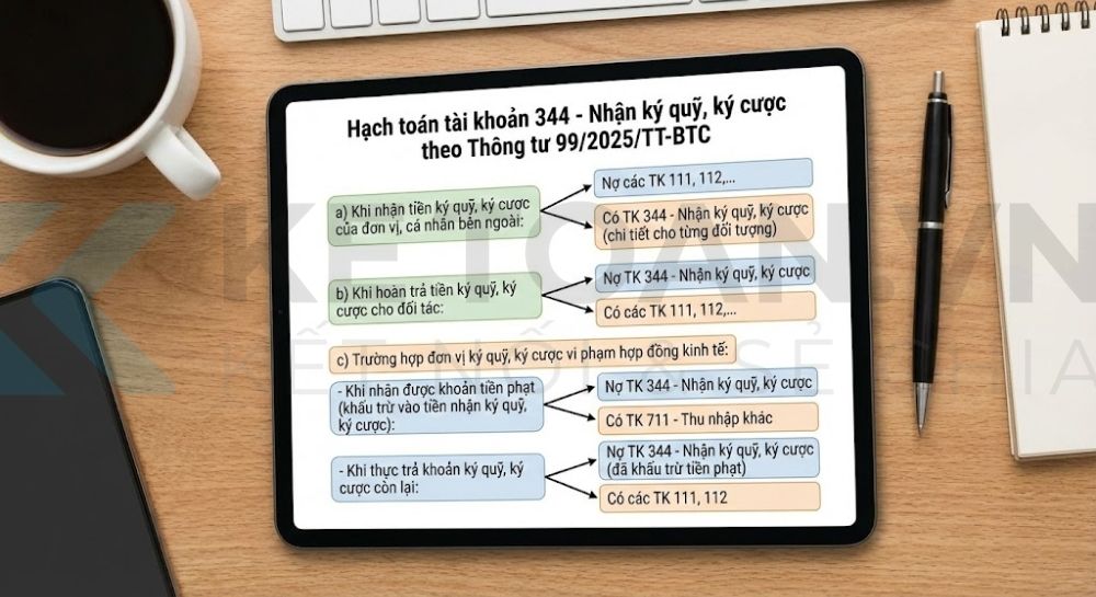 tài khoản 344 theo thông tư 99