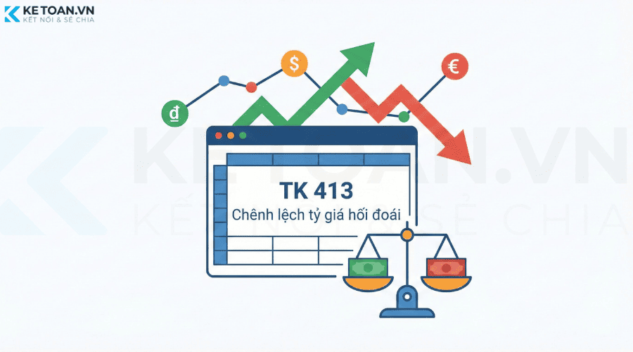 tài khoản 413 chênh lệch tỷ giá hối đoái