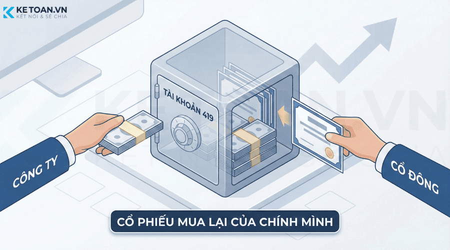 tài khoản 419 cổ phiếu mua của chính mình