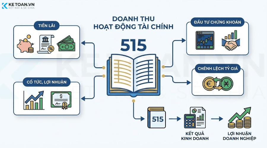 tài khoản 515 doanh thu hoạt động tài chính