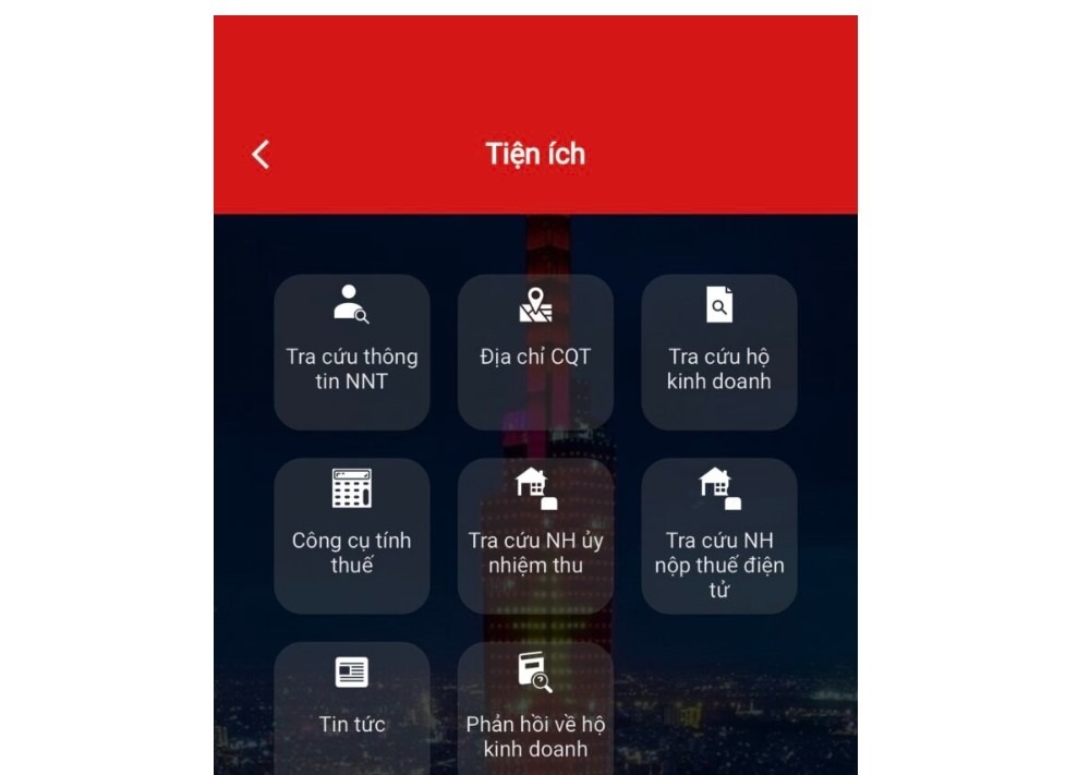 tra cứu thông tin hộ kinh doanh trên eTax Mobile